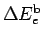 $\Delta E_e^{\rm b}$