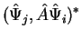 $\displaystyle (\hat{\Psi}_j, \hat{A} \hat{\Psi}_i)^{*}$